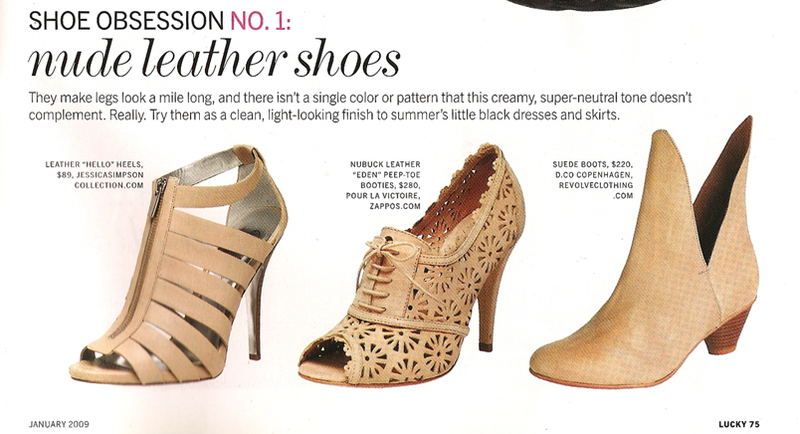 Illustration for article titled Lucky Promotes "Nude" Shoes, But For Whom?